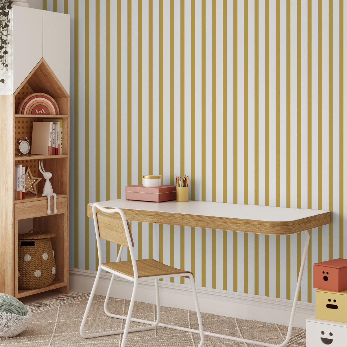 A classic stripe in golden yellow