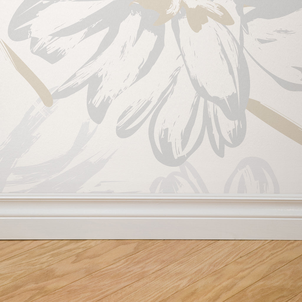 Blue Daisy Floral Wallpaper – Something Blue