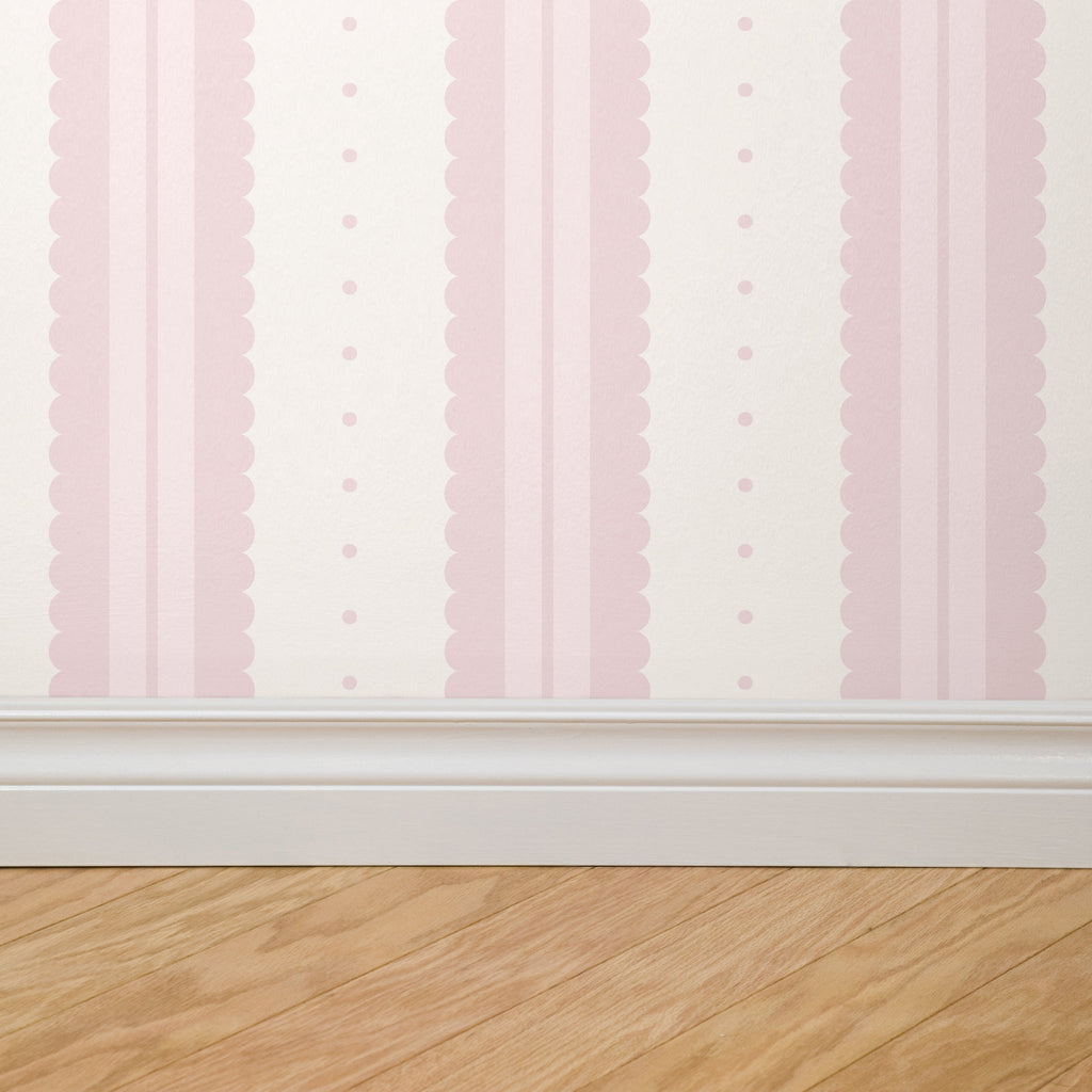Petal Soft Scallops (Pink) Wallpaper