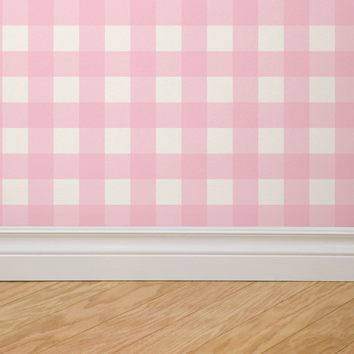 Simply Gingham Small (Pink) Wallpaper