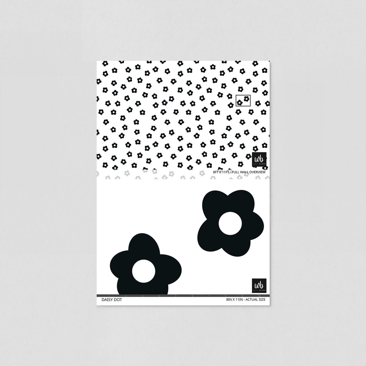 Daisy Dot (Black) Wallpaper