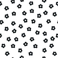 Daisy Dot (Black) Wallpaper
