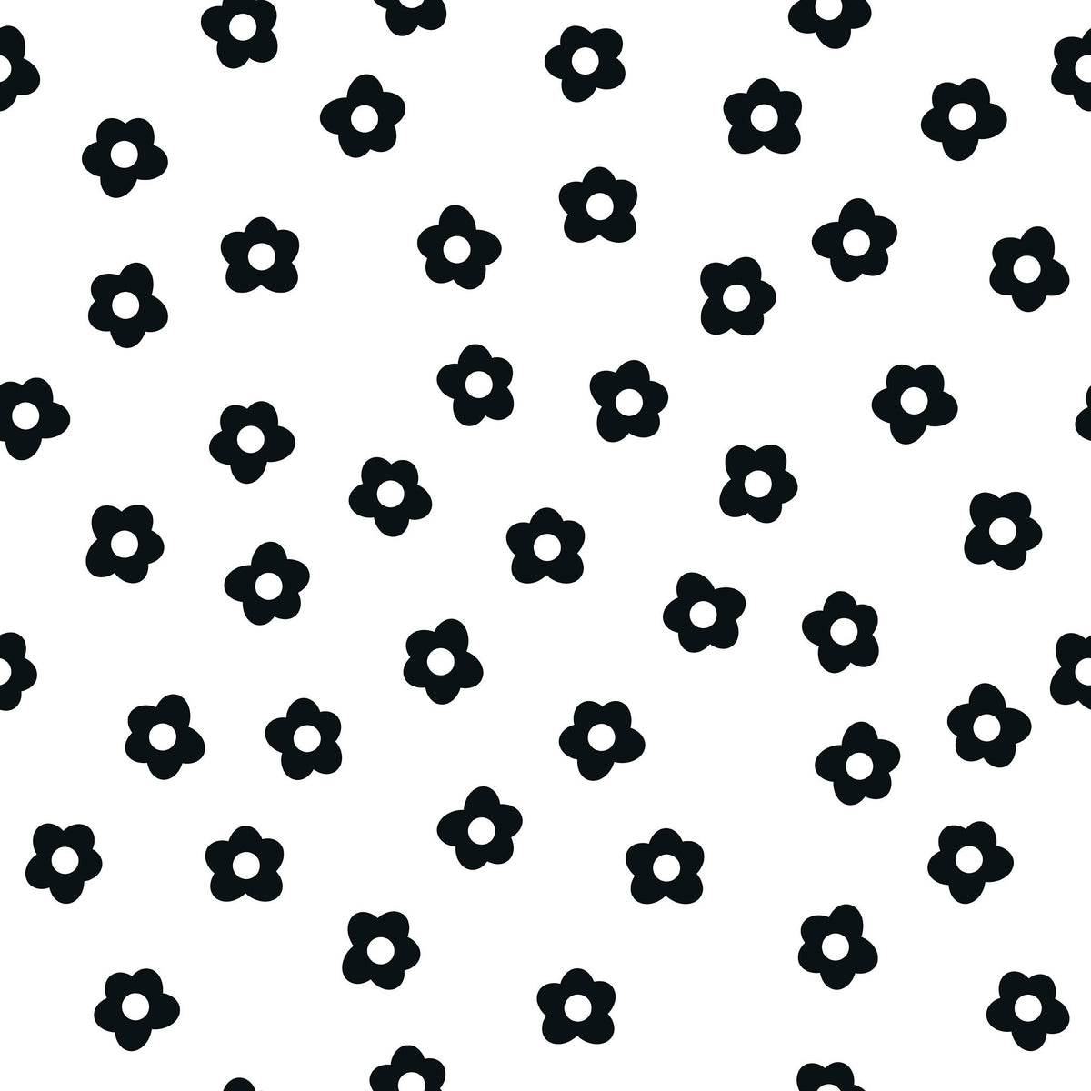 Daisy Dot (Black) Wallpaper