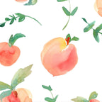 Peachy Clean (White) Wallpaper