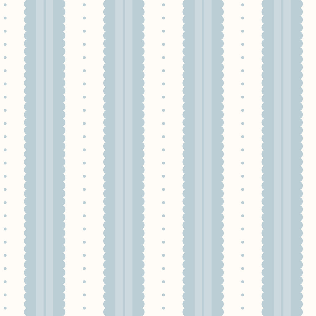 Petal Soft Scallops (Blue) Wallpaper