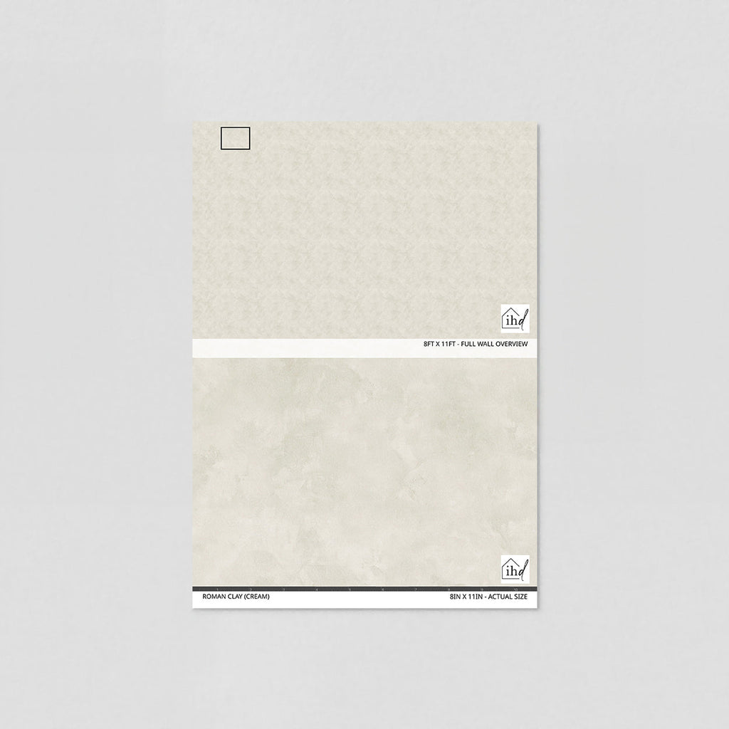Roman Clay (Cream) Wallpaper