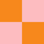 Simply Checker (Pink & Orange) Wallpaper