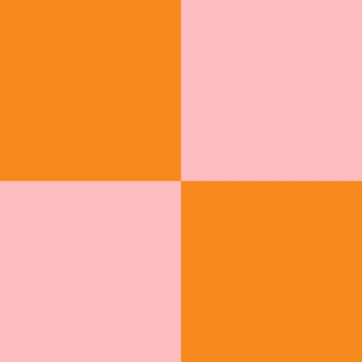 Simply Checker (Pink & Orange) Wallpaper