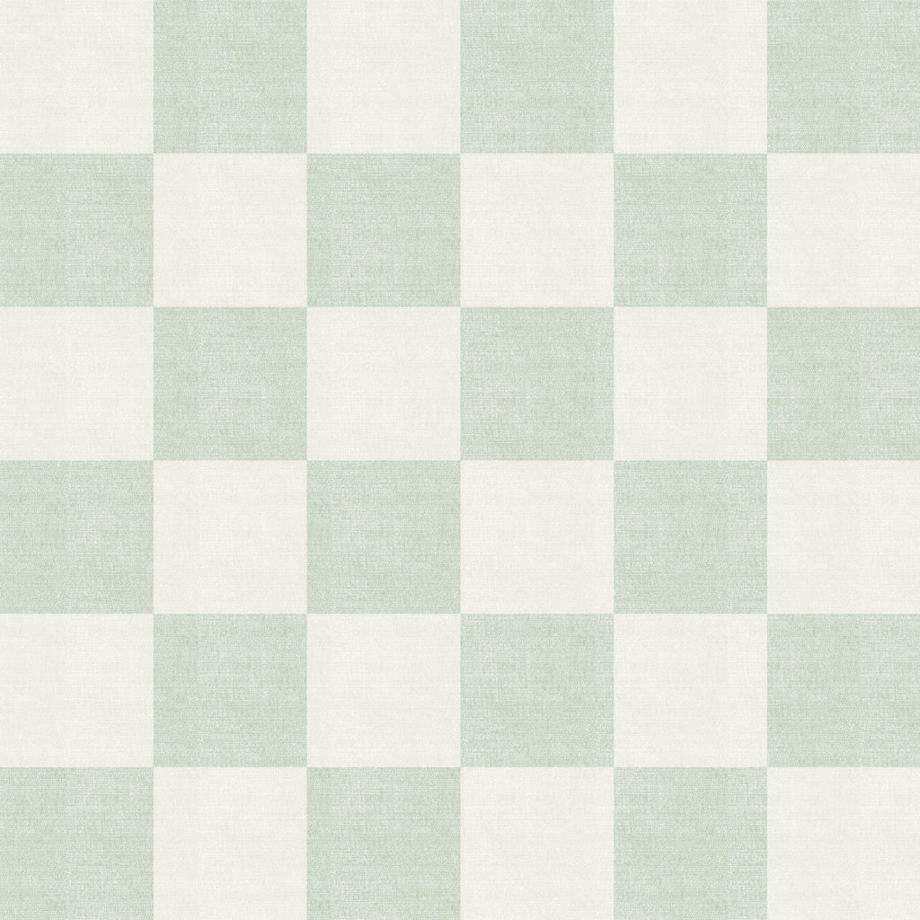 Woven Check (Light Green) Wallpaper
