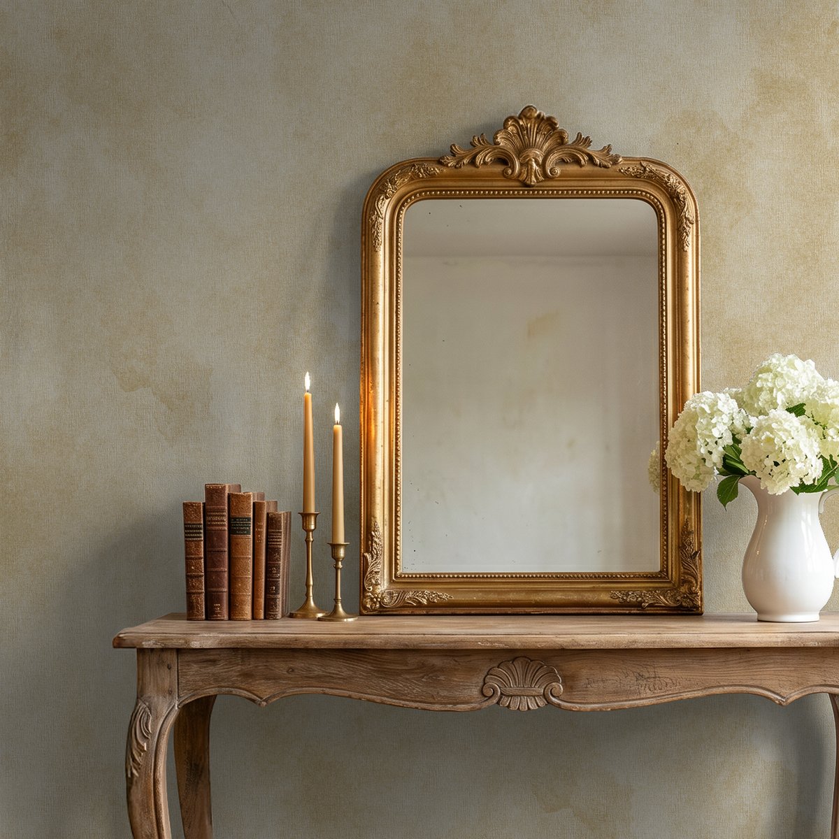 A chic beige and gold wash