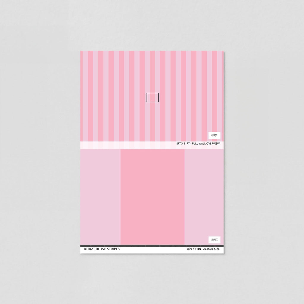 Rosewater Stripe Wallpaper