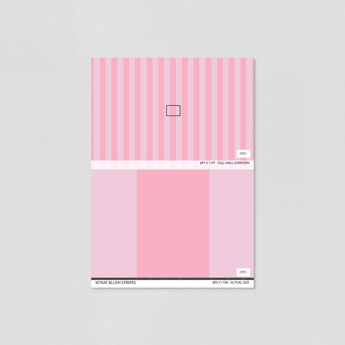 Rosewater Stripe Wallpaper