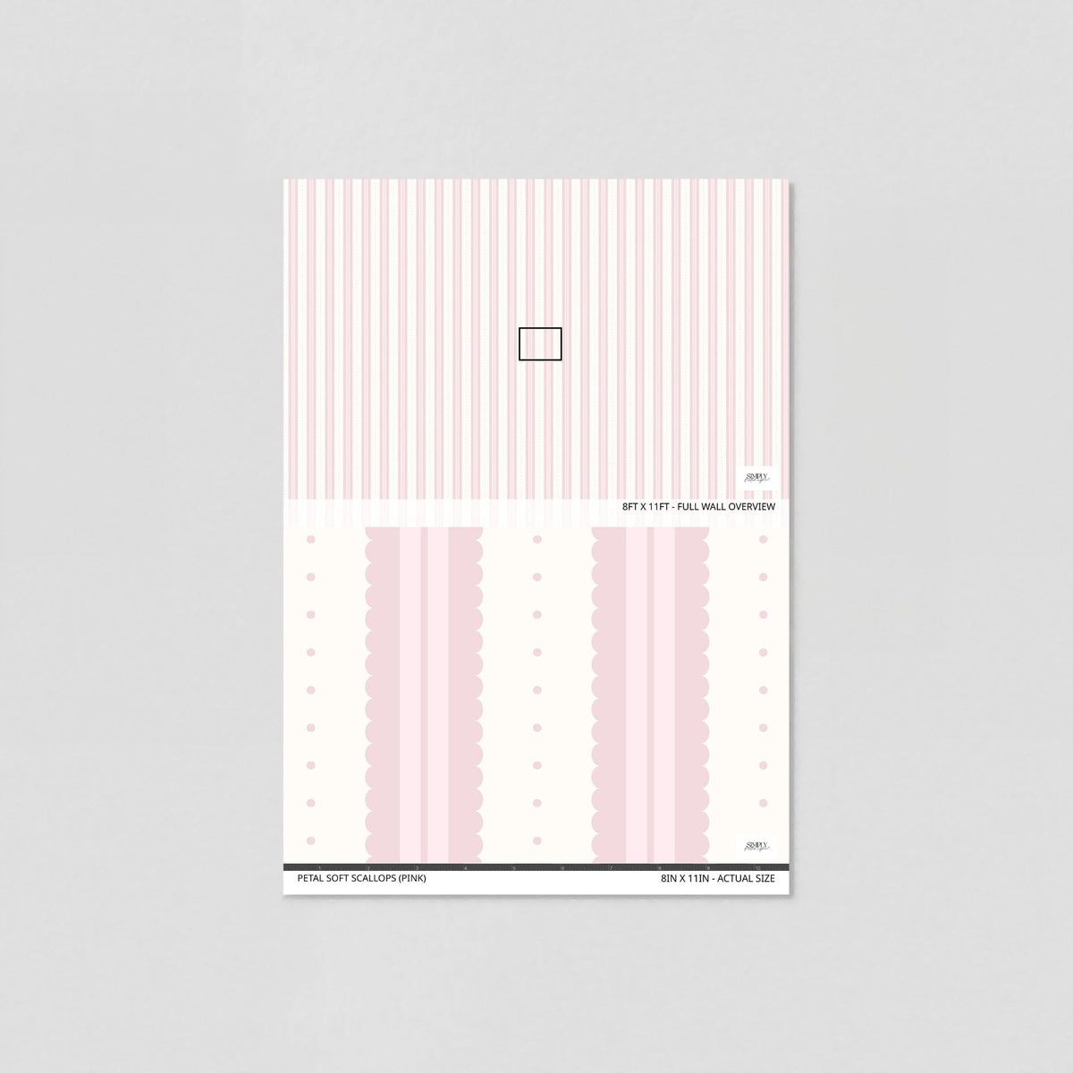 Petal Soft Scallops (Pink) Wallpaper