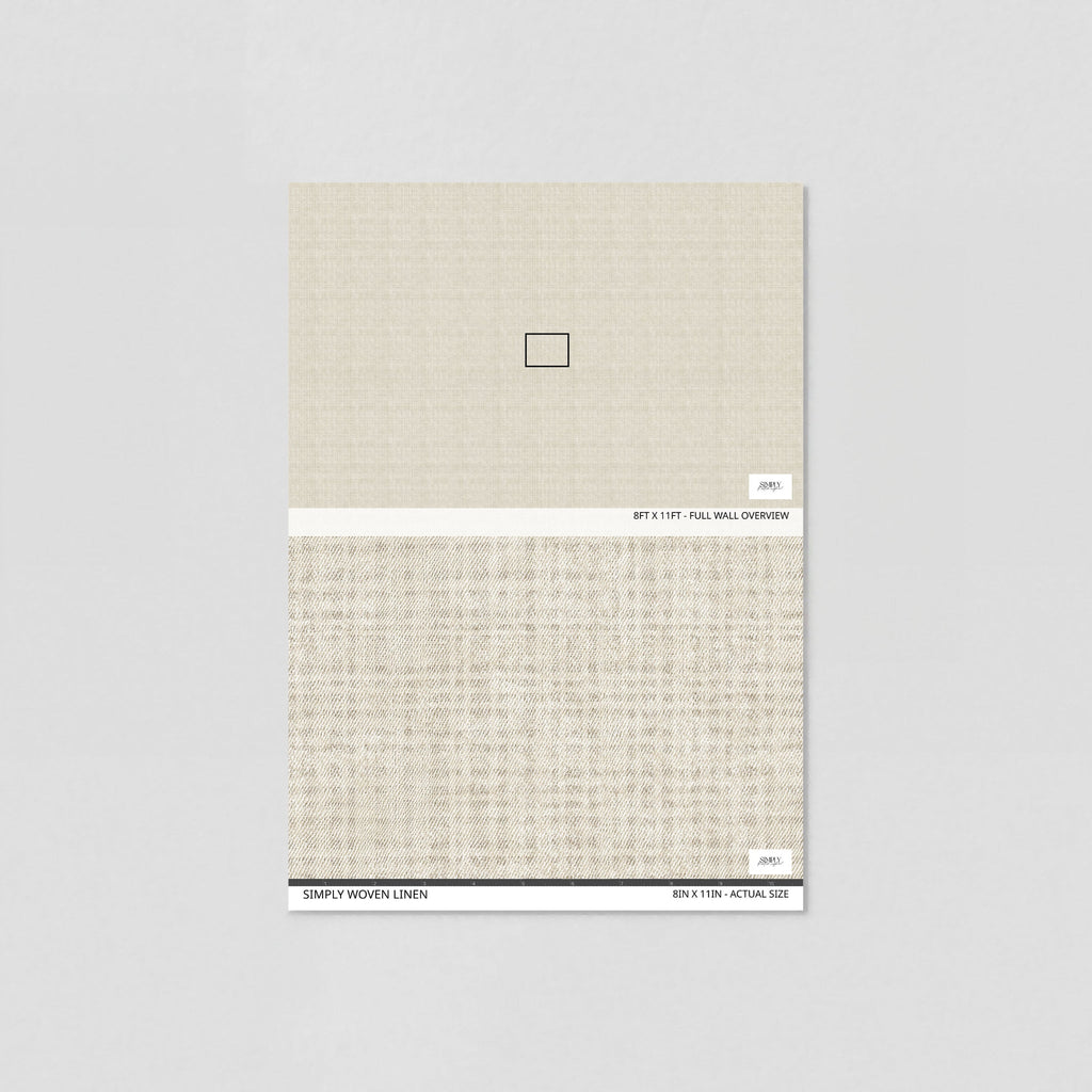 Simply Woven Linen Wallpaper
