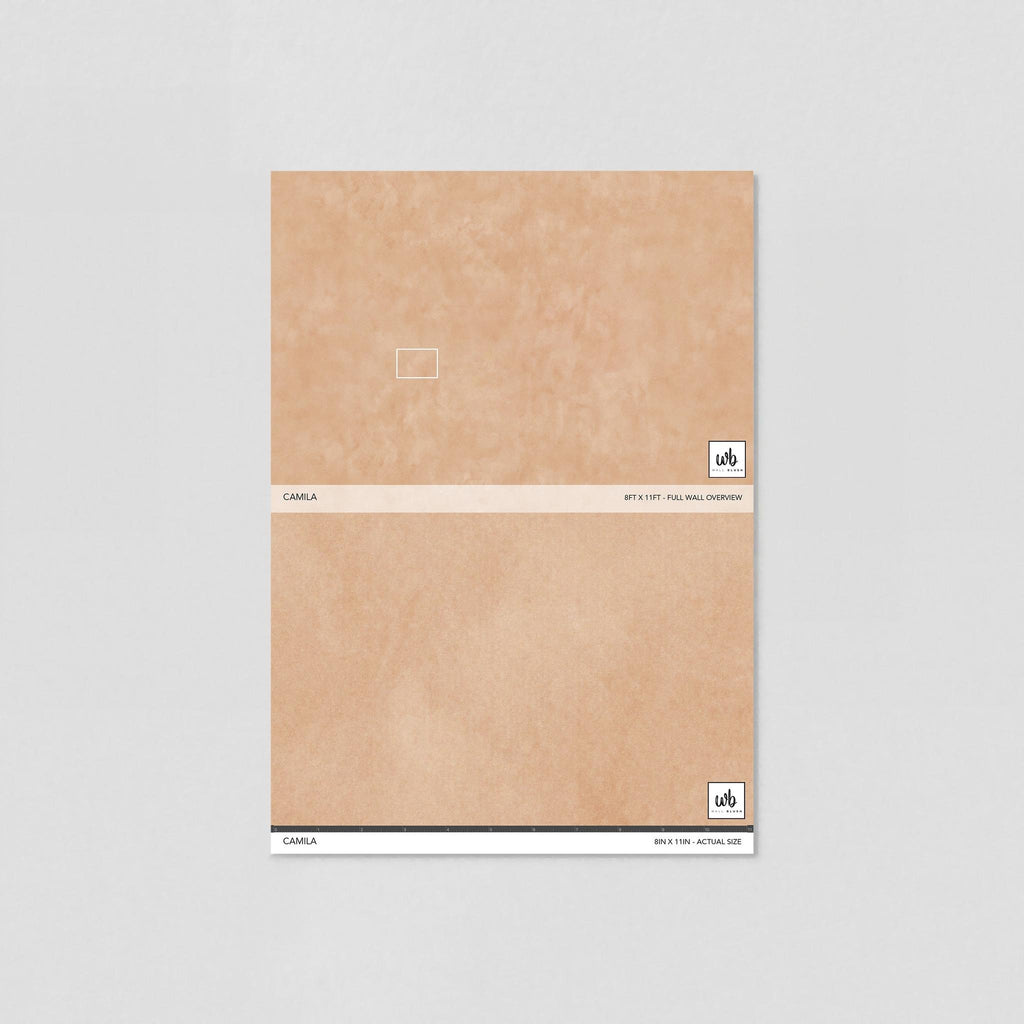 Peach Plaster Effect Wallpaper – Camila