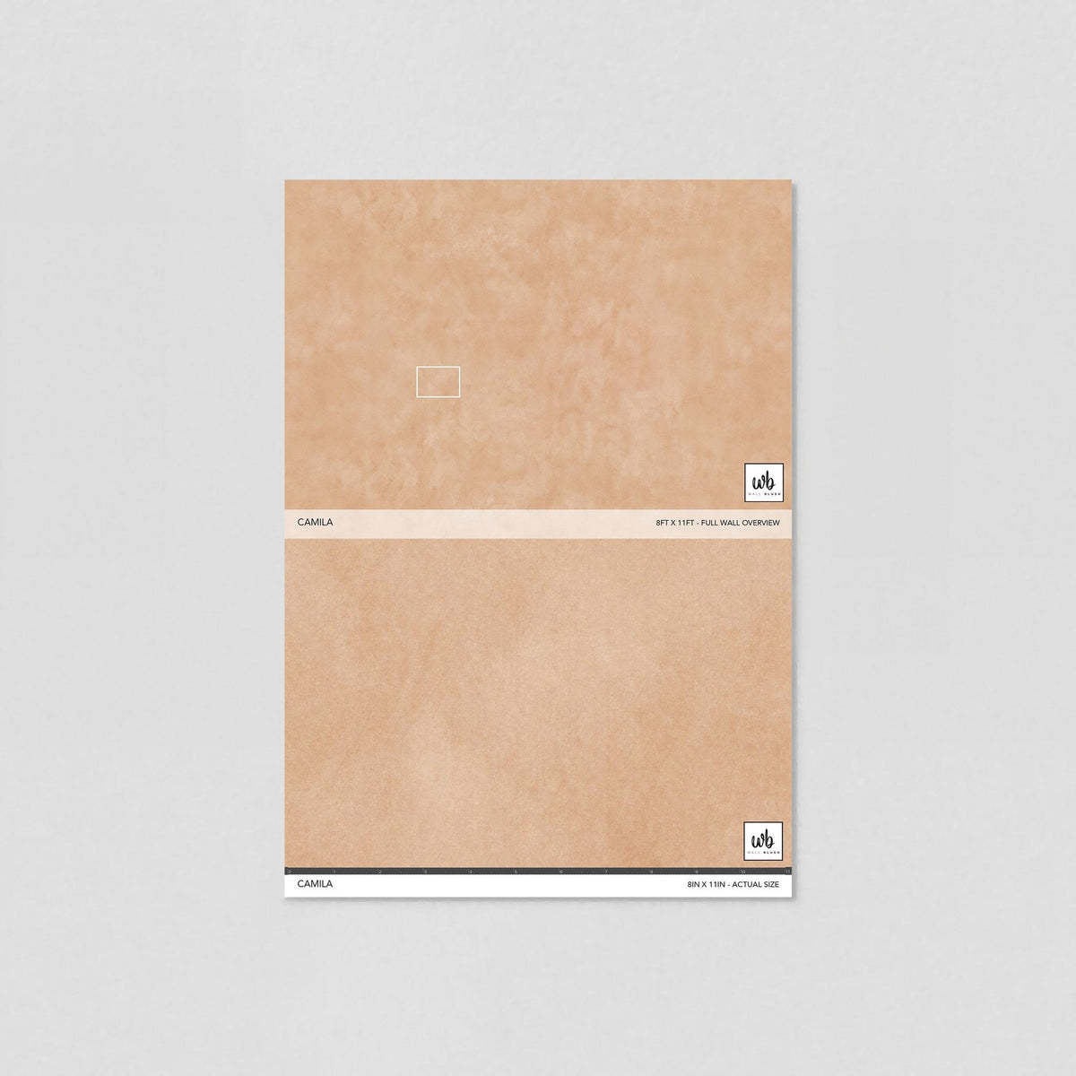 Peach Plaster Effect Wallpaper – Camila