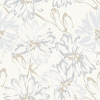 Blue Daisy Floral Wallpaper – Something Blue