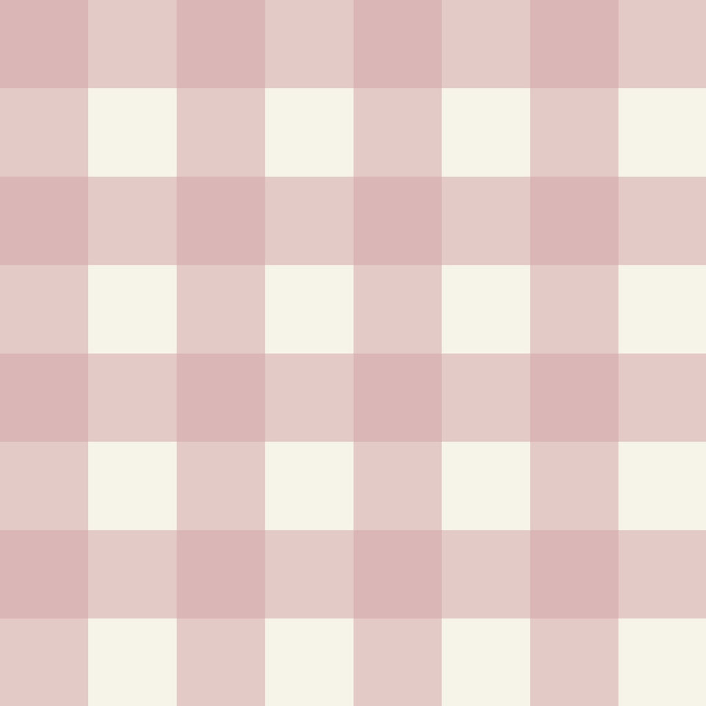 Simply Gingham Large (Mauve) Wallpaper